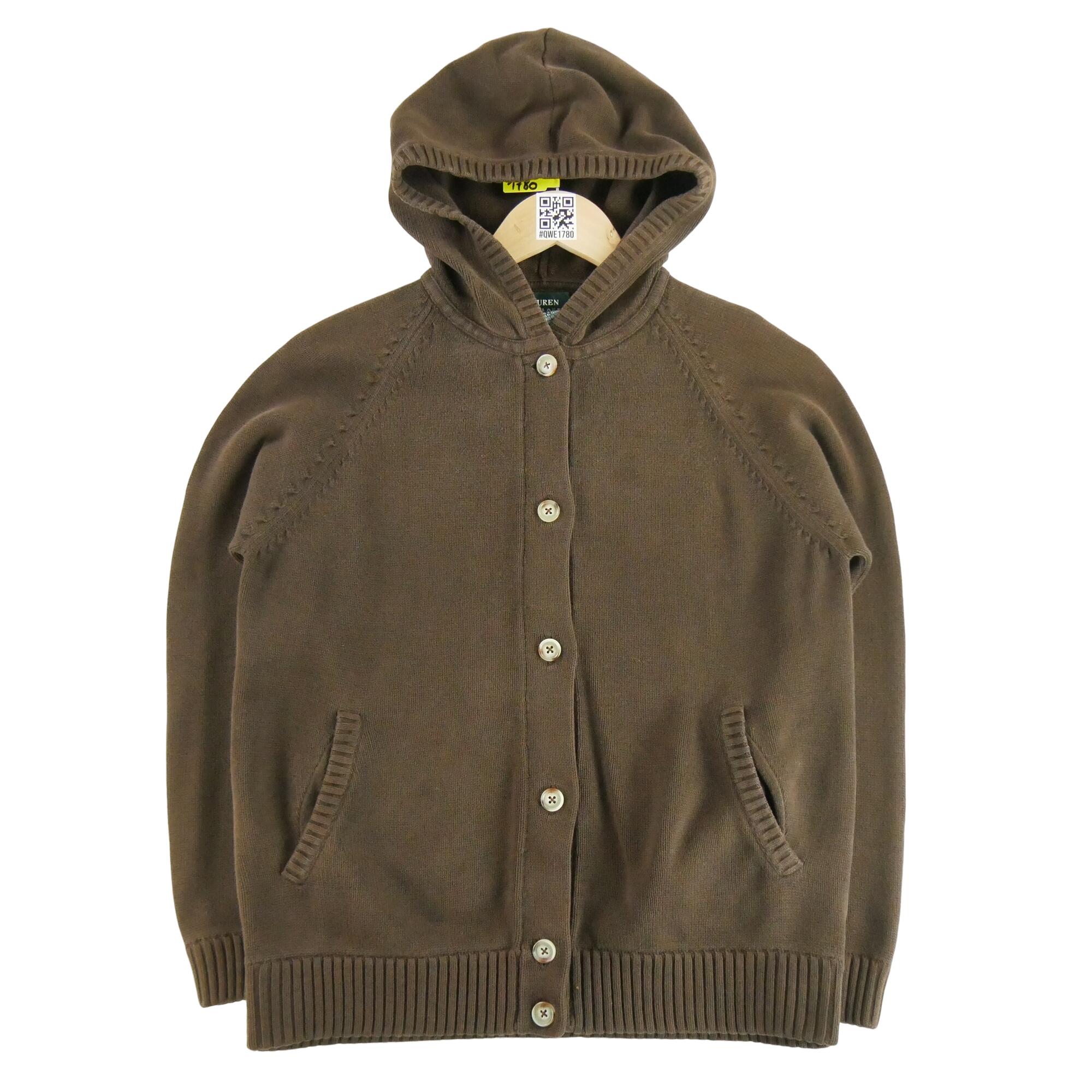 RALPH LAUREN Reconditionné - Pull Femme cardigan Marron - Bon État