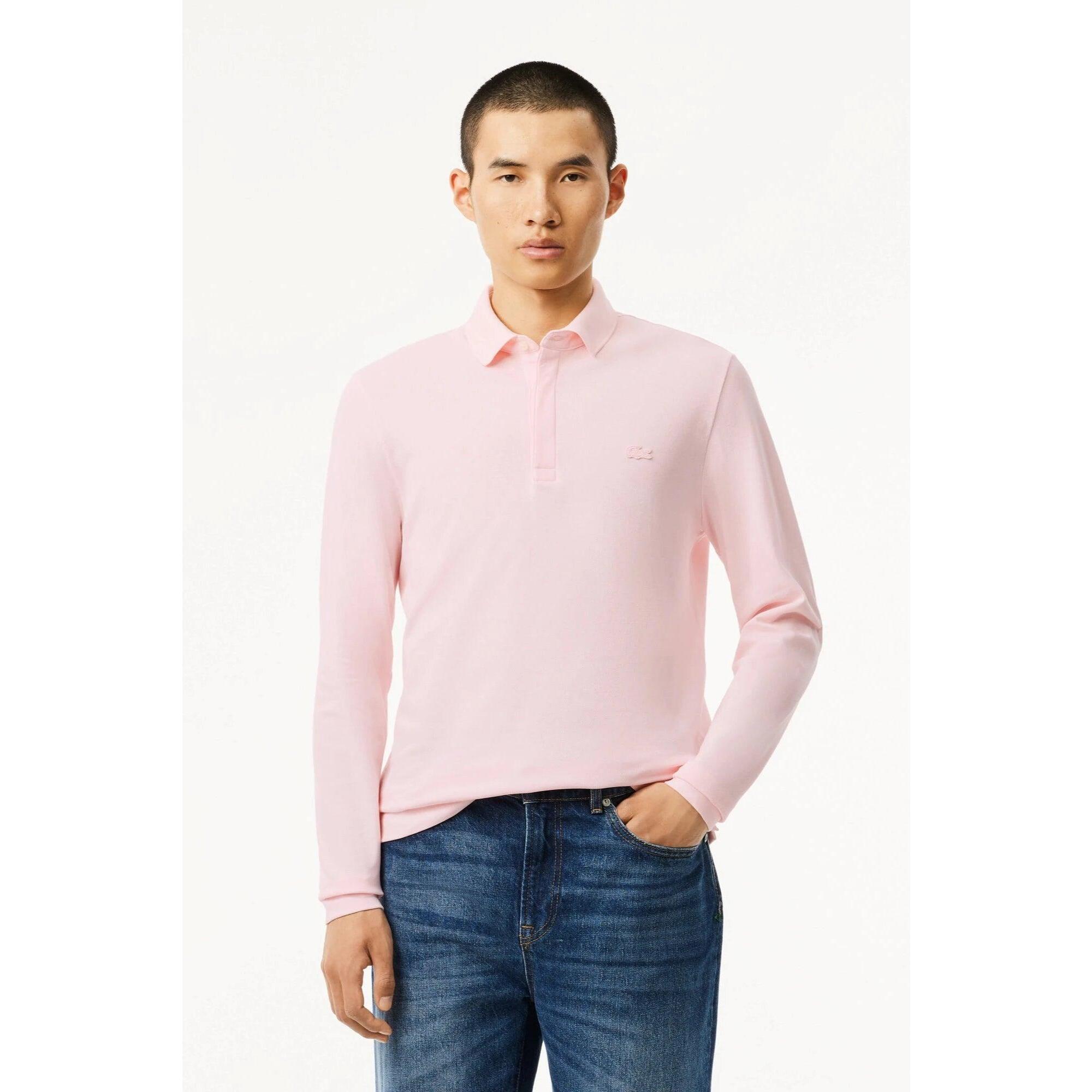 Lacoste - Polo Paris Lacoste - Homme - Polo Manches Longues - Rose - Decathlon