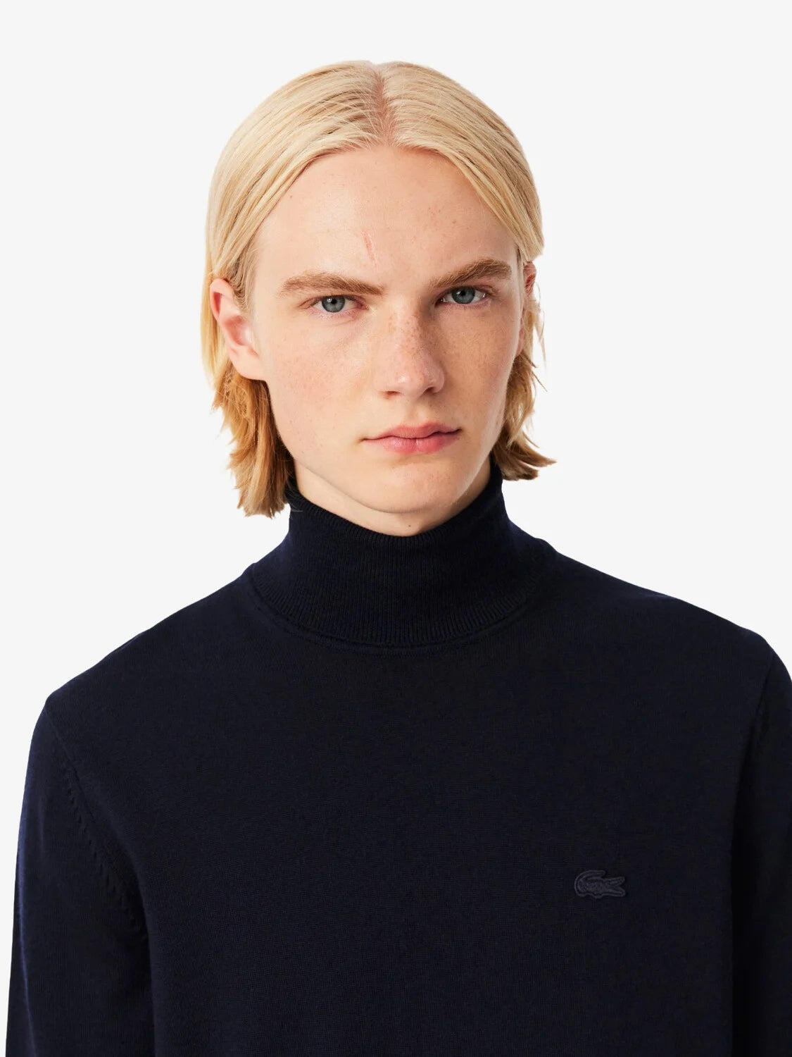 Pull col roulé Lacoste en laine - Homme 3/6