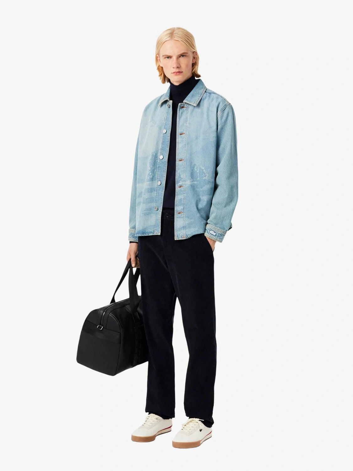 Pull col roulé Lacoste en laine - Homme 2/6