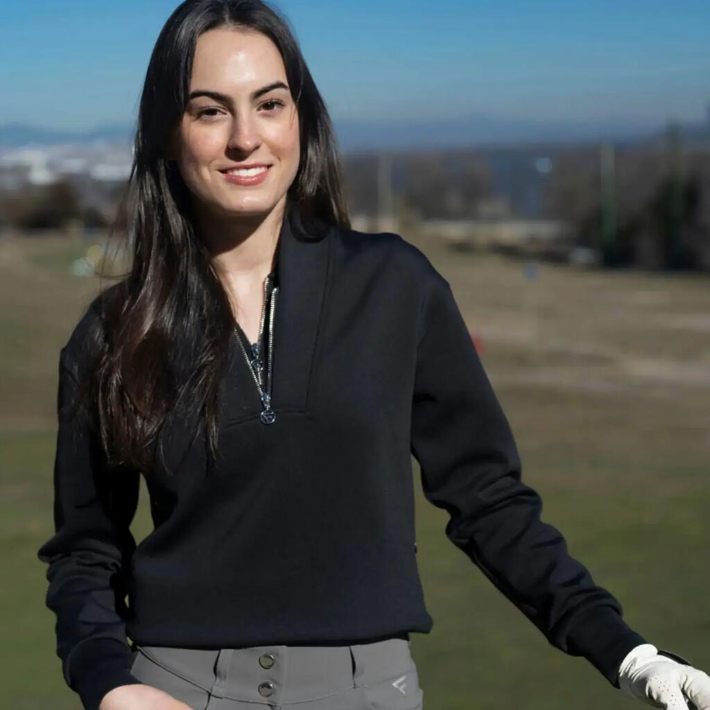 Women’s Swinley Golf Sweater – Soft, Stretchy, Quick-Dry Quarter Zip