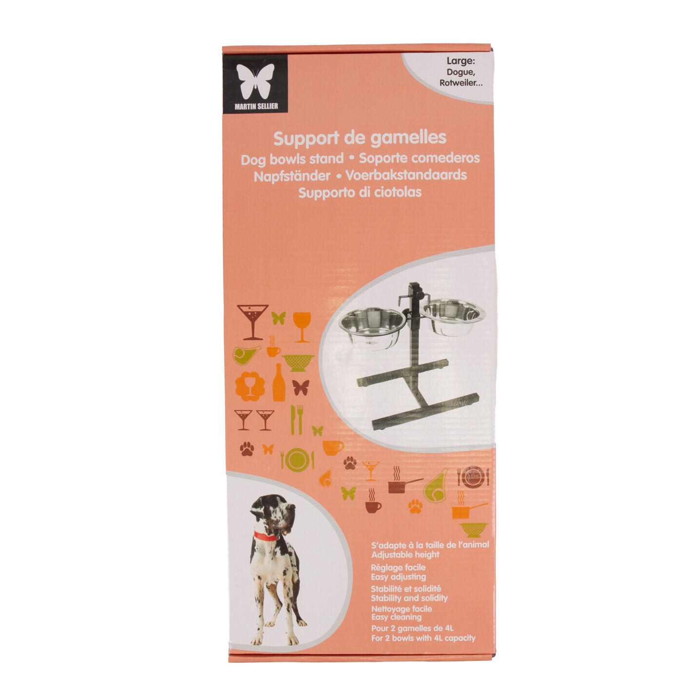 Support pour deux gamelles Martin Sellier 28 cm 2/2