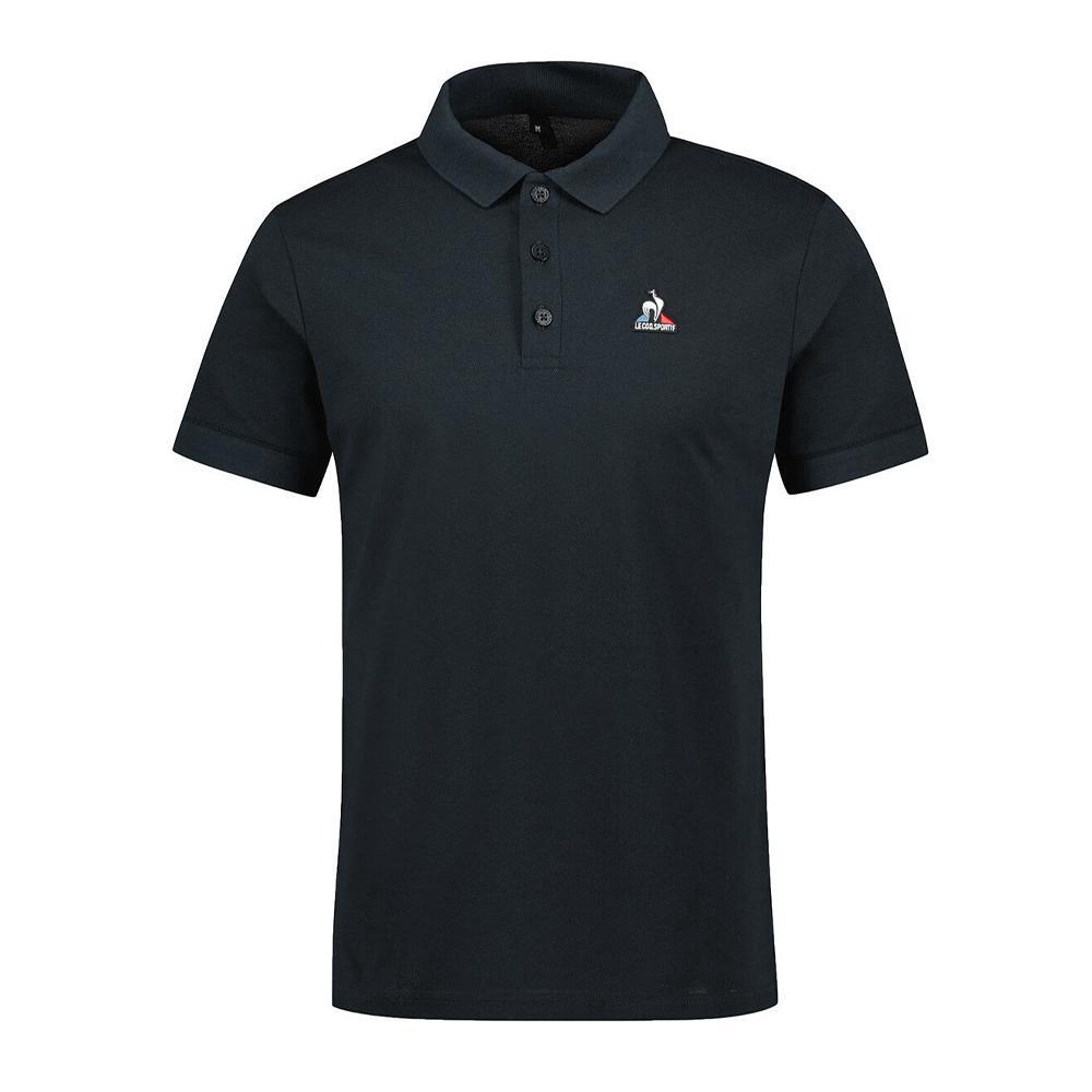 Men's Black Le Coq Sportif Polo Shirt 2111403