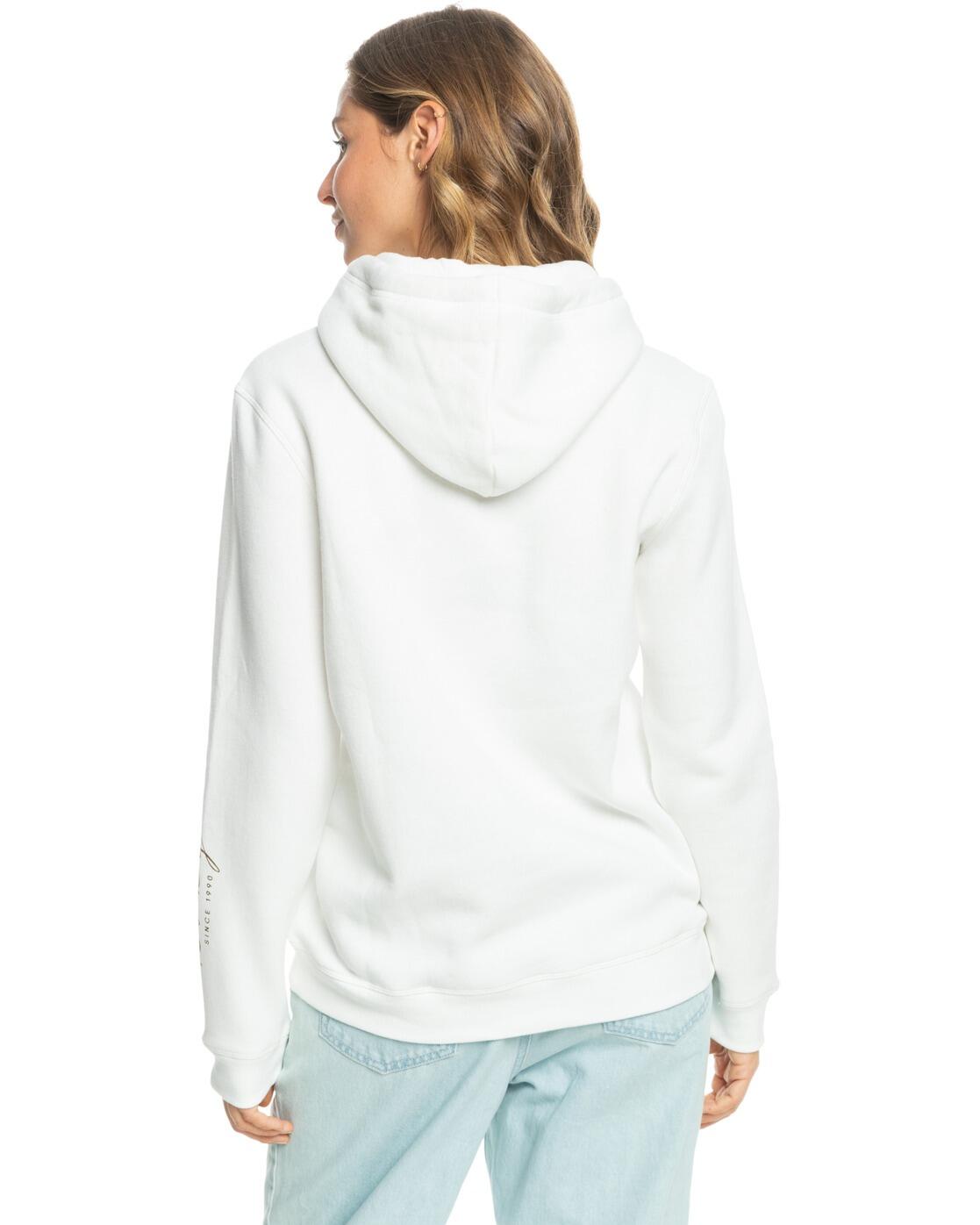 Sudadera con capucha ITIA FOIL SCRIPT Blanco Mujer 2/4