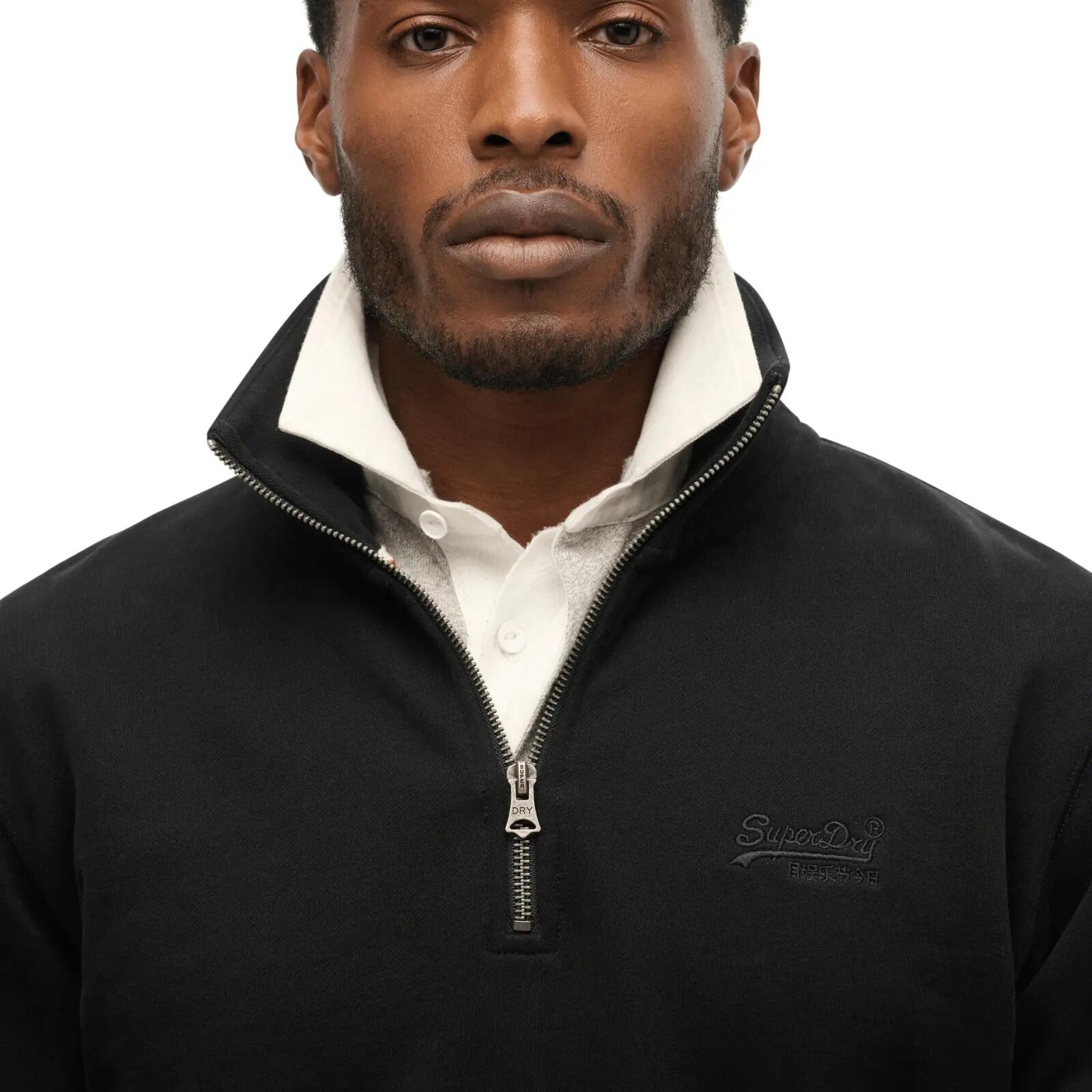 Sweatshirt mit Reißverschlusskragen Superdry Essential Logo Henley 2/6