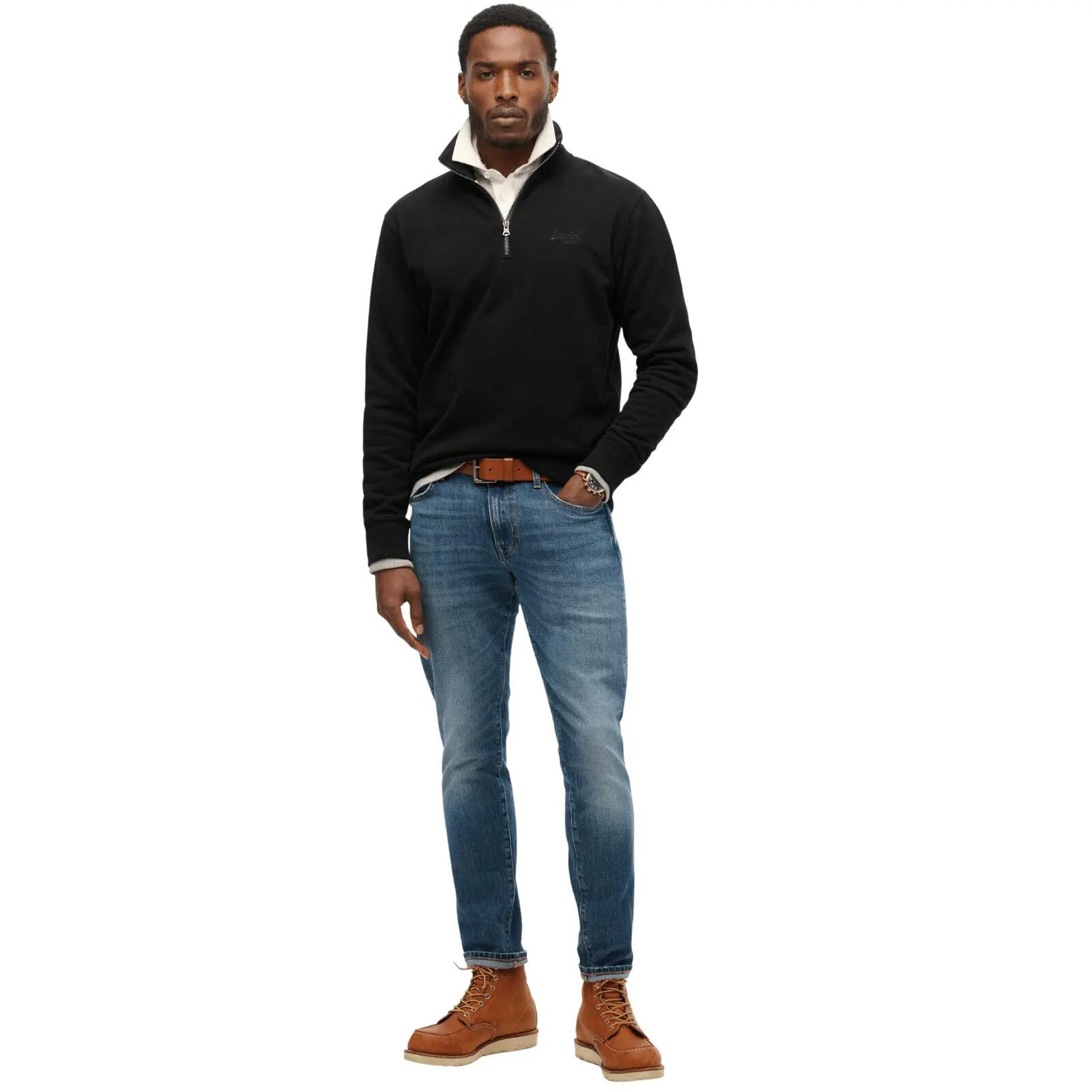 Sweatshirt mit Reißverschlusskragen Superdry Essential Logo Henley 4/6