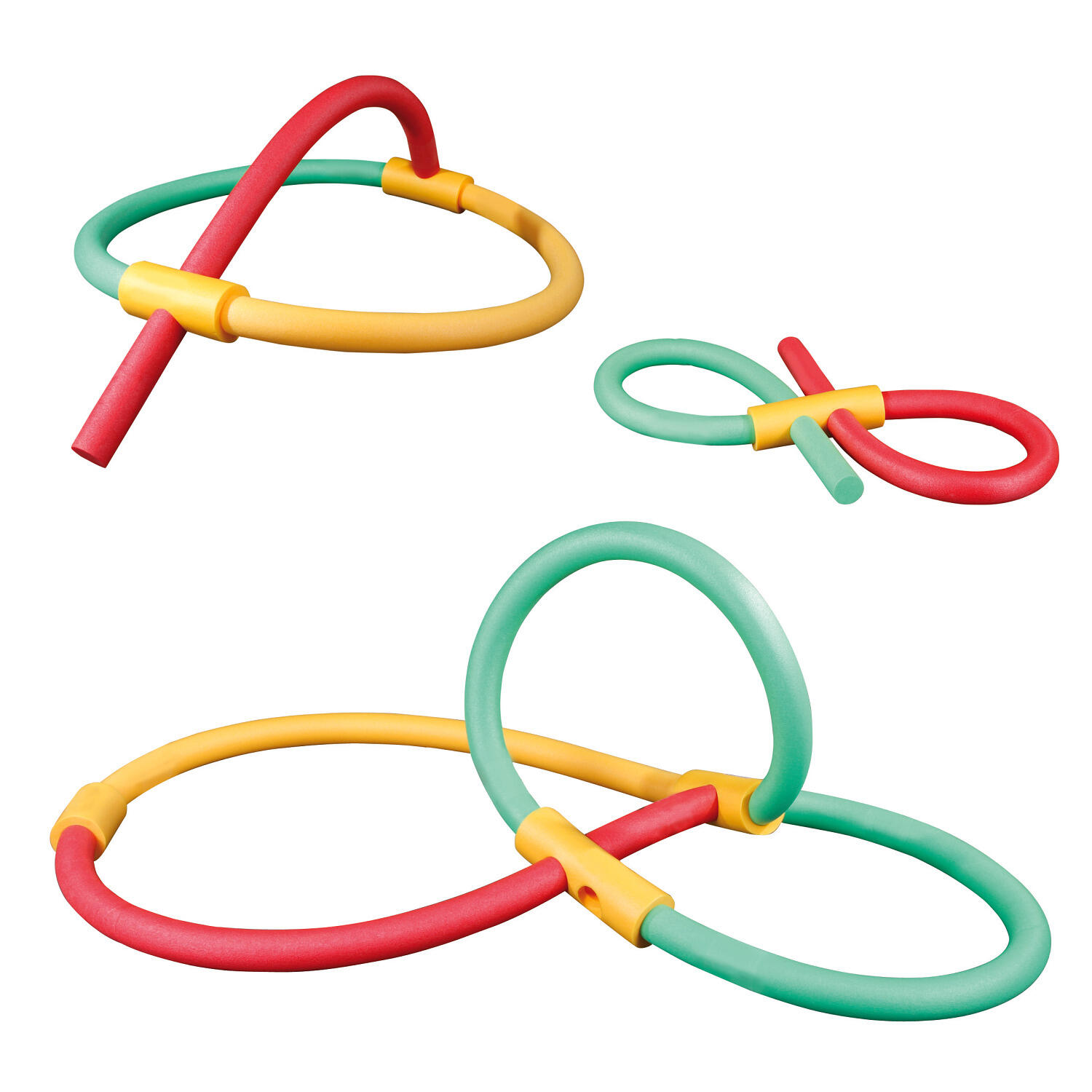 Verbindungsstück für Schwimmnudeln 14 cm, 2 Löcher Schwimmen Unisex Gelb 4/4