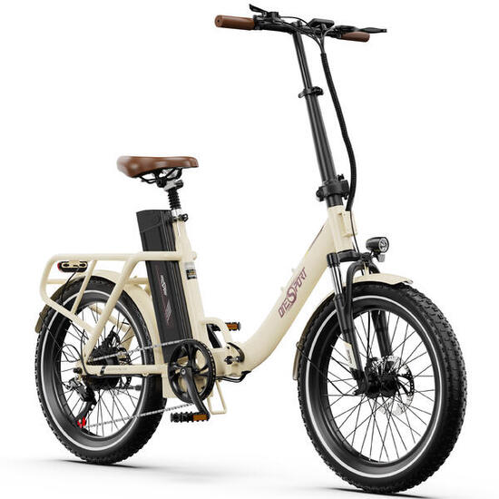 ONESPORT OT16-2 Bicicletta elettrica pieghevole retrò – motore da 250 W