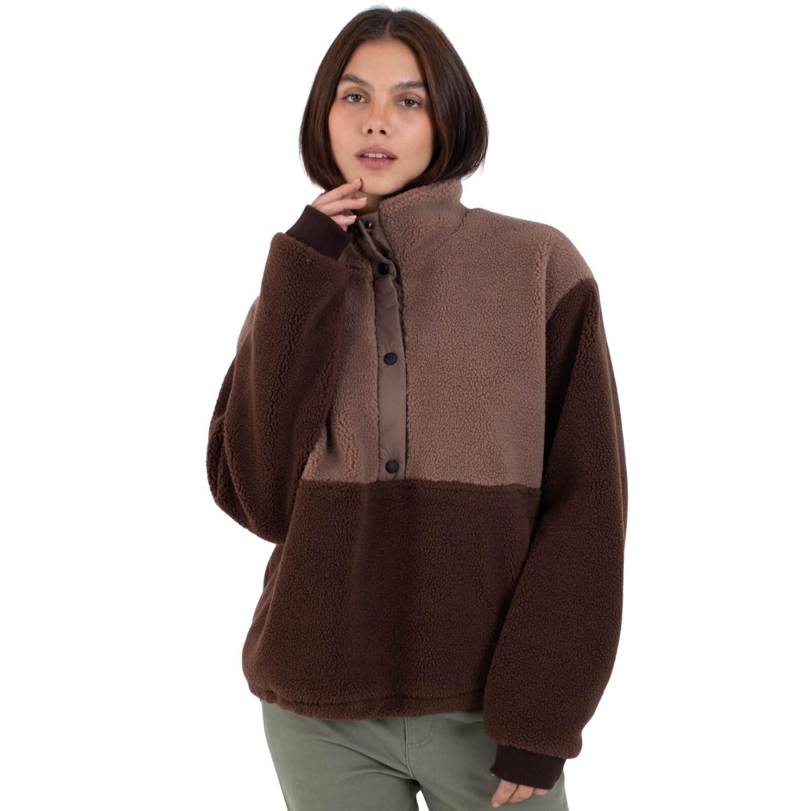 Hurley Comfort High Pile Fleece-Chocolate 1/7