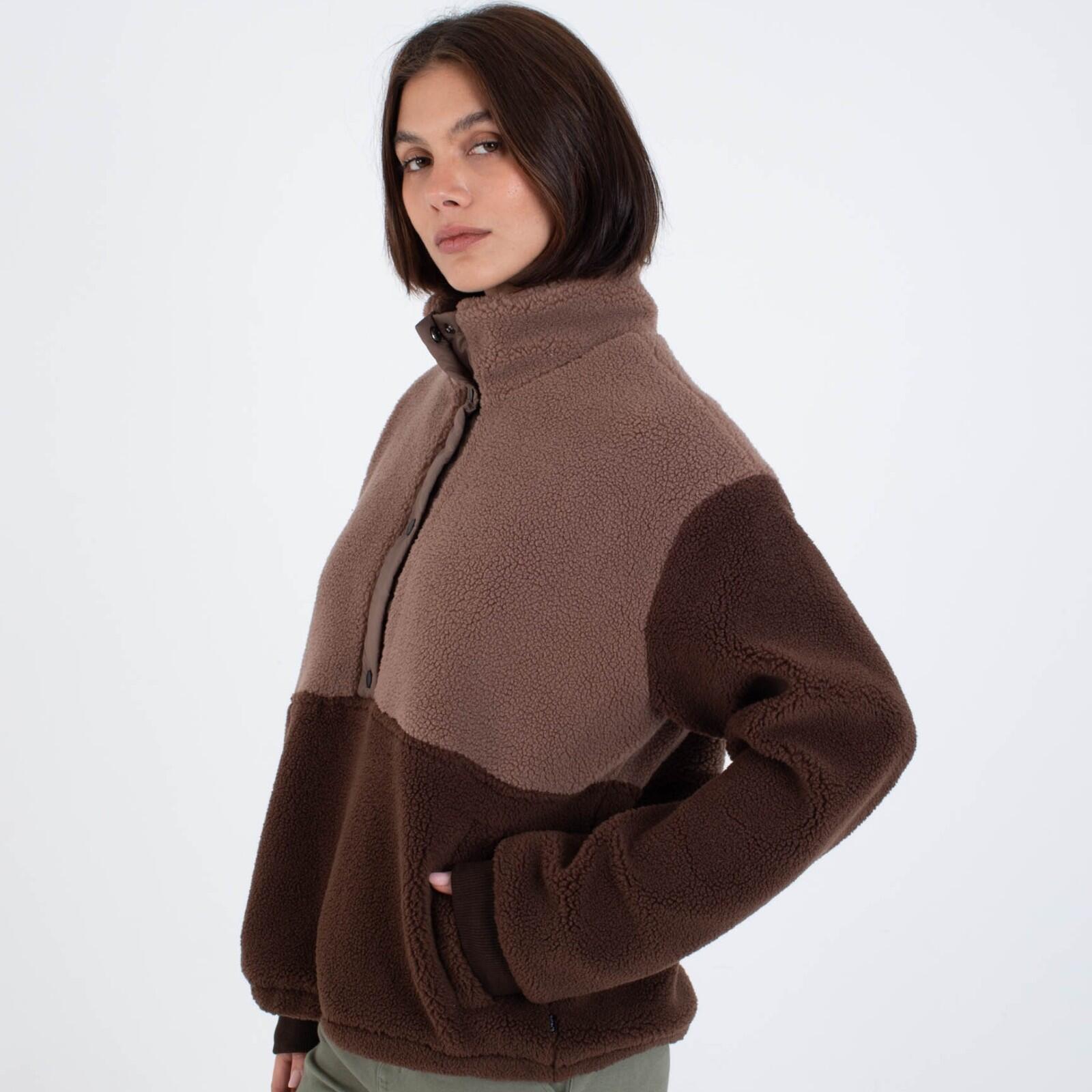 Hurley Comfort High Pile Fleece-Chocolate 2/7