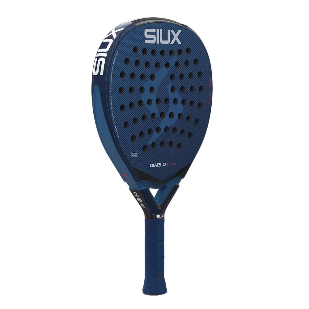 Siux - Raquete de Padel Diablo Elite 2026 Azul Polivalente Forma Redonda 3/6