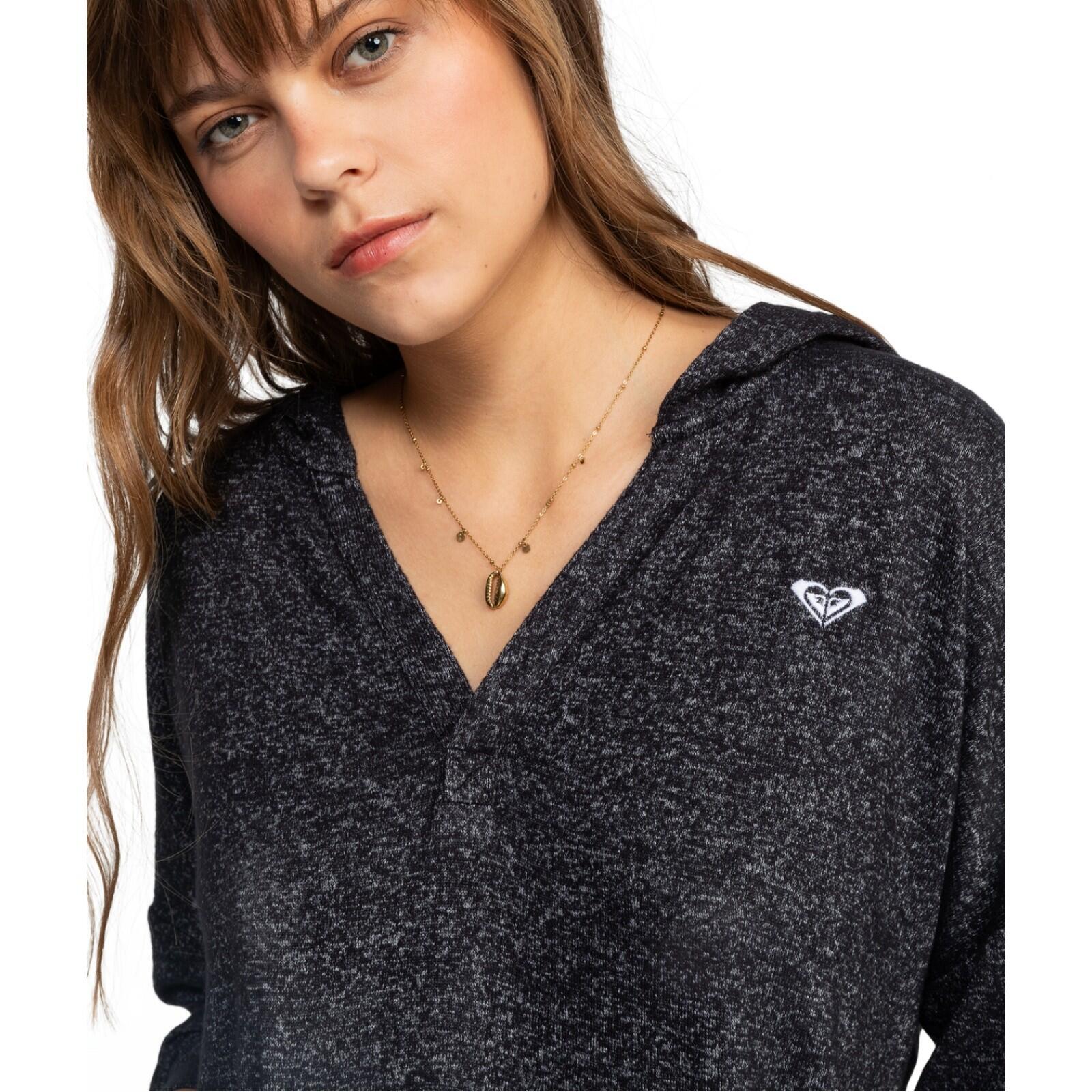 Roxy Saturdaze Cosy Hoodie-Anthracite 3/5