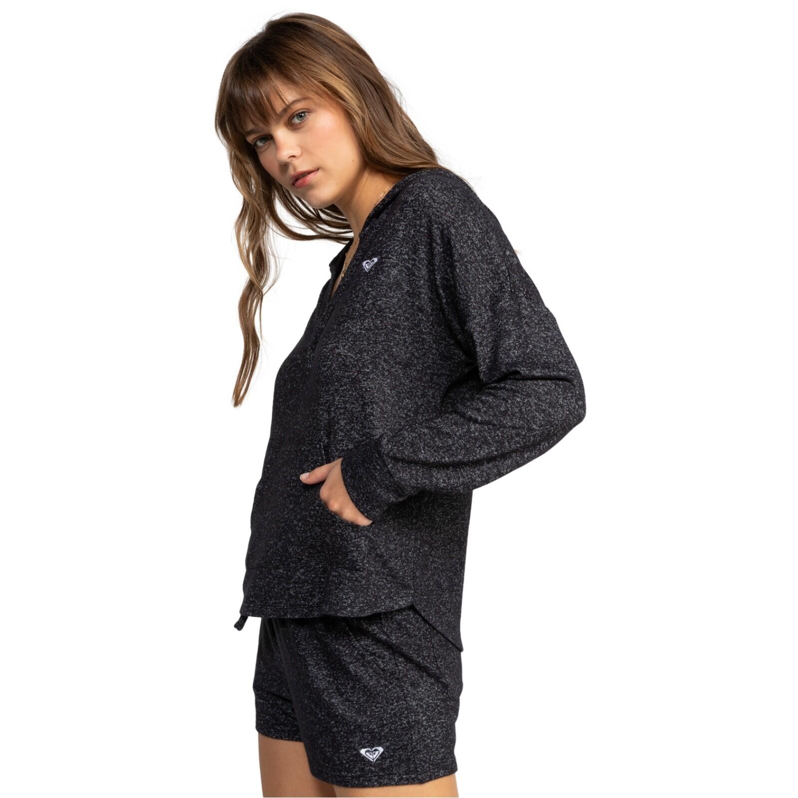 Roxy Saturdaze Cosy Hoodie-Anthracite 2/5