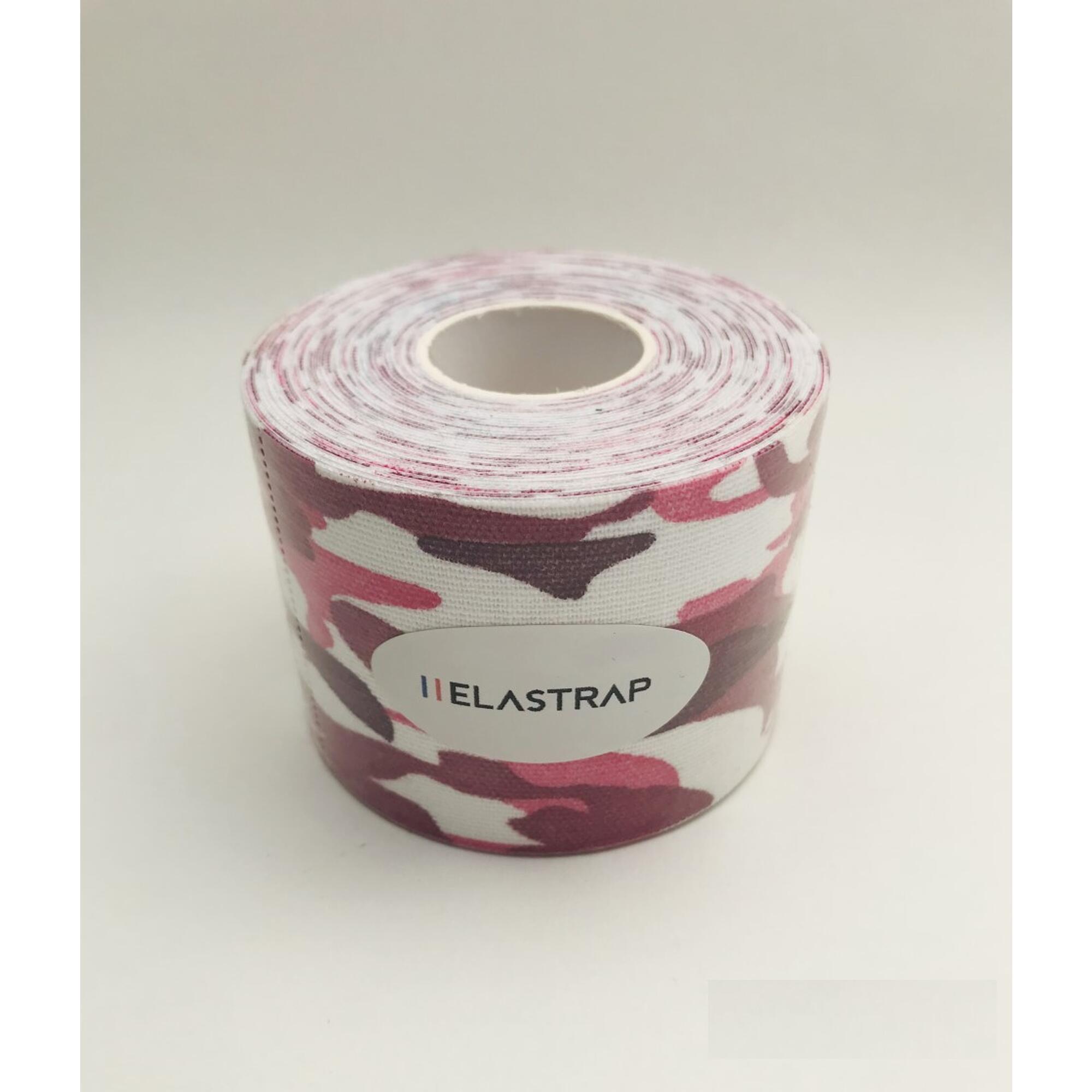 Elastrap - Rouleau Bande De Taping Tape Couleurs - Strapping Sport Kinésiologique Kiné - Maintien Compressif - Marron|rose|vert - 5 M - Decathlon