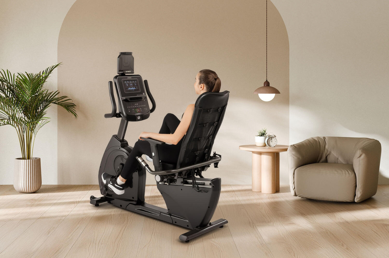 Spirit Liegeergometer XBR55 ENT - mit Touchscreen und App-Konnektivität 2/7