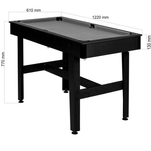 NORTH Bari Table De Billard Noir/Bleu 4FT 2/7