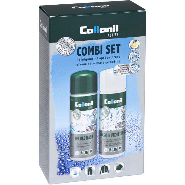 Set curatare si impregnare pentru haine tehnice Collonil Active Combi Set
