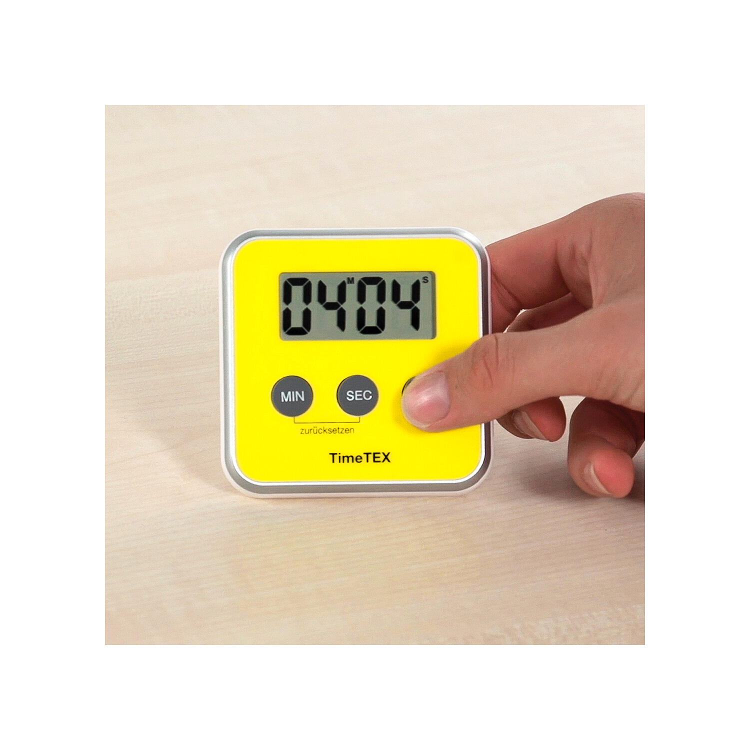 Zeitdauer-Uhr Digital compact Gelb Schulsport Unisex Gelb 2/5
