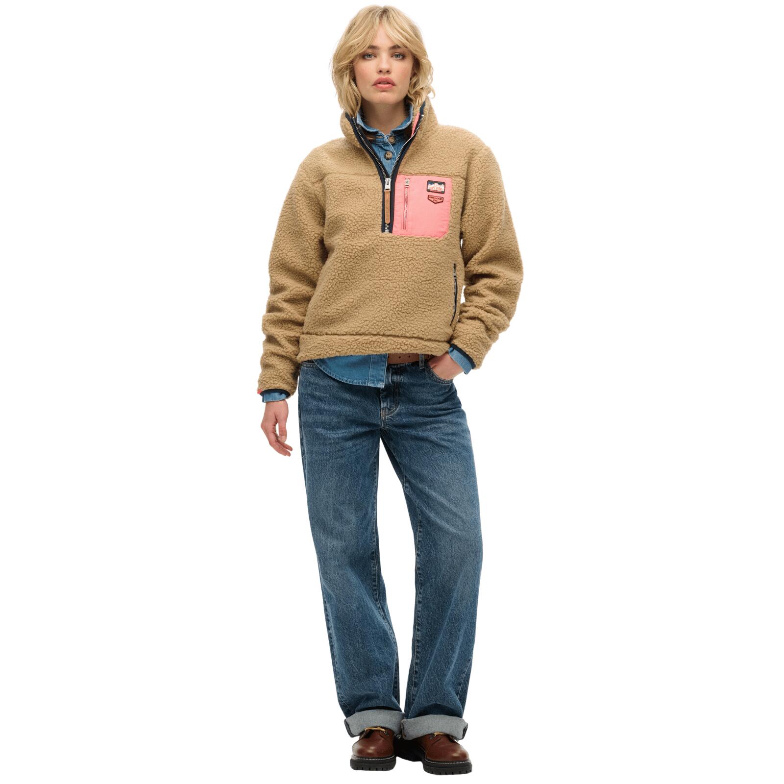 Polaire à demi fermeture zippée femme Superdry Vintage 2/6