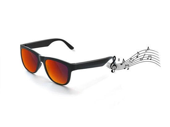 Caliber Soundglasses, polaryzowane okulary słoneczne - czerwone