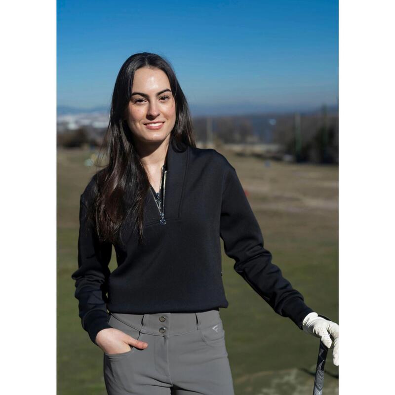 Pulover de golf pentru femei Swinley – Moale, elastic, half-zip cu uscare rapidă