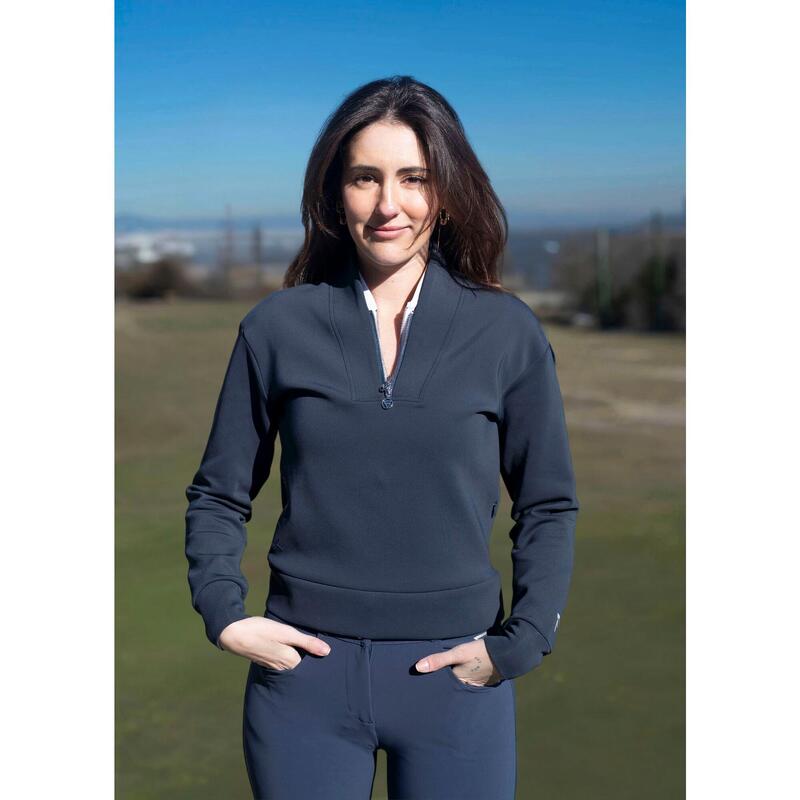 Pulover de golf pentru femei Swinley – Moale, elastic, half-zip cu uscare rapidă