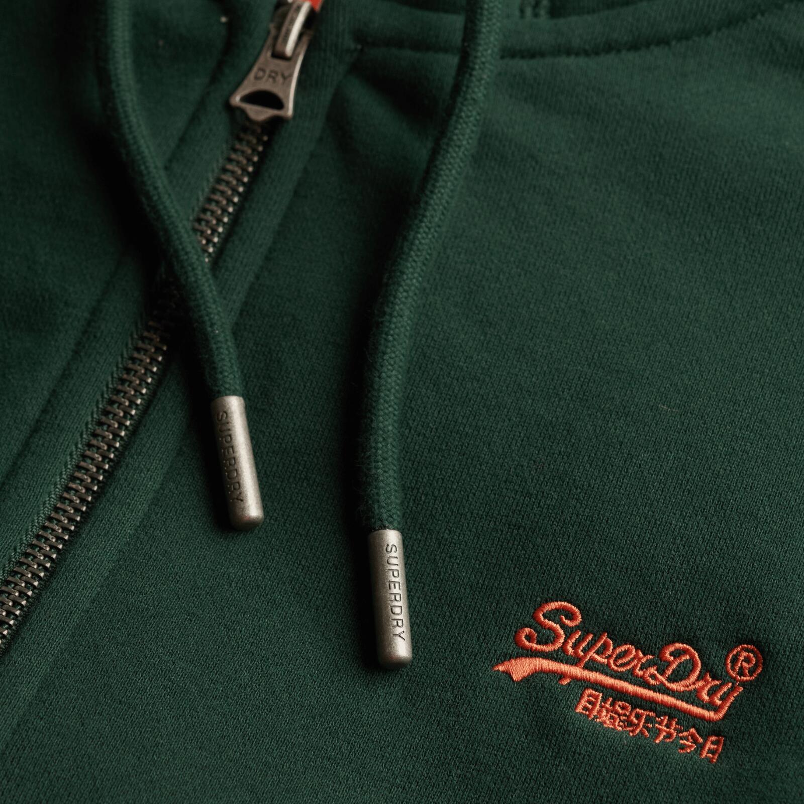 Felpa Uomo Superdry Essential con Zip Verde - Taglia S 4/5
