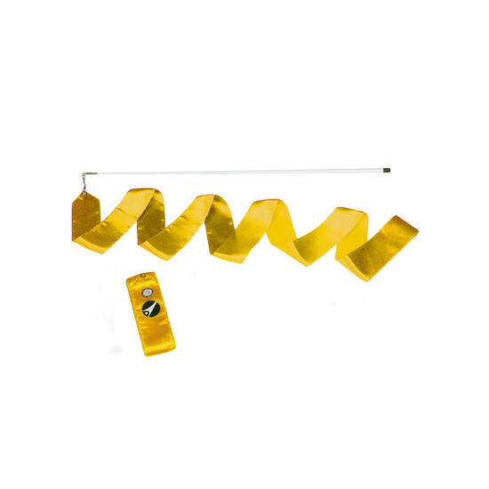 Gymnastikband mit Stab RSG Gelb 5 m Mädchen Gymnastik Unisex Gelb