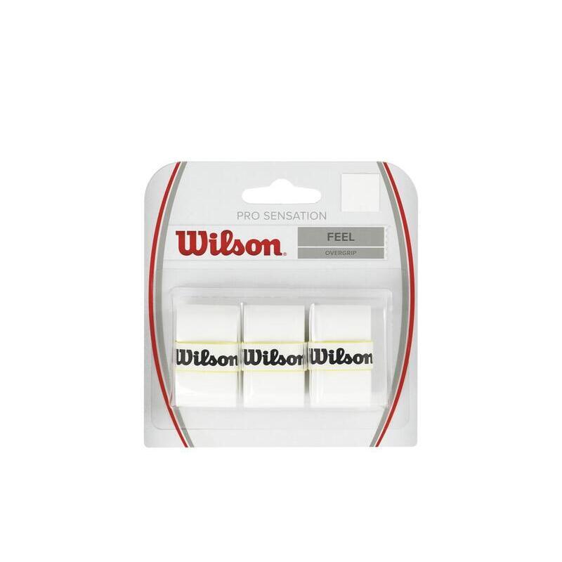 Wilson - Surgrip De Tennis Wilson Pro Sensatin (x3) - Surgrip - Blanc - Taille Unique - Decathlon