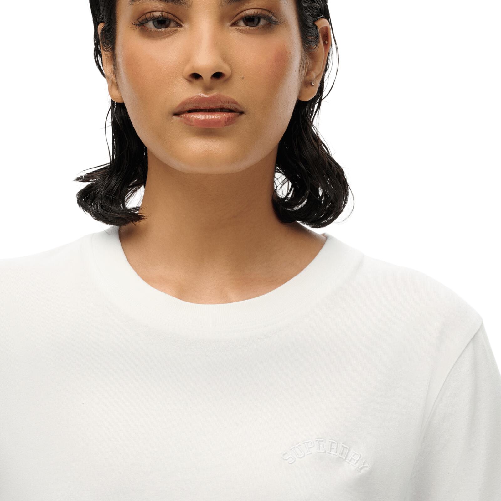 T-Shirt Blanc Femme Superdry W1011644A - L 3/6