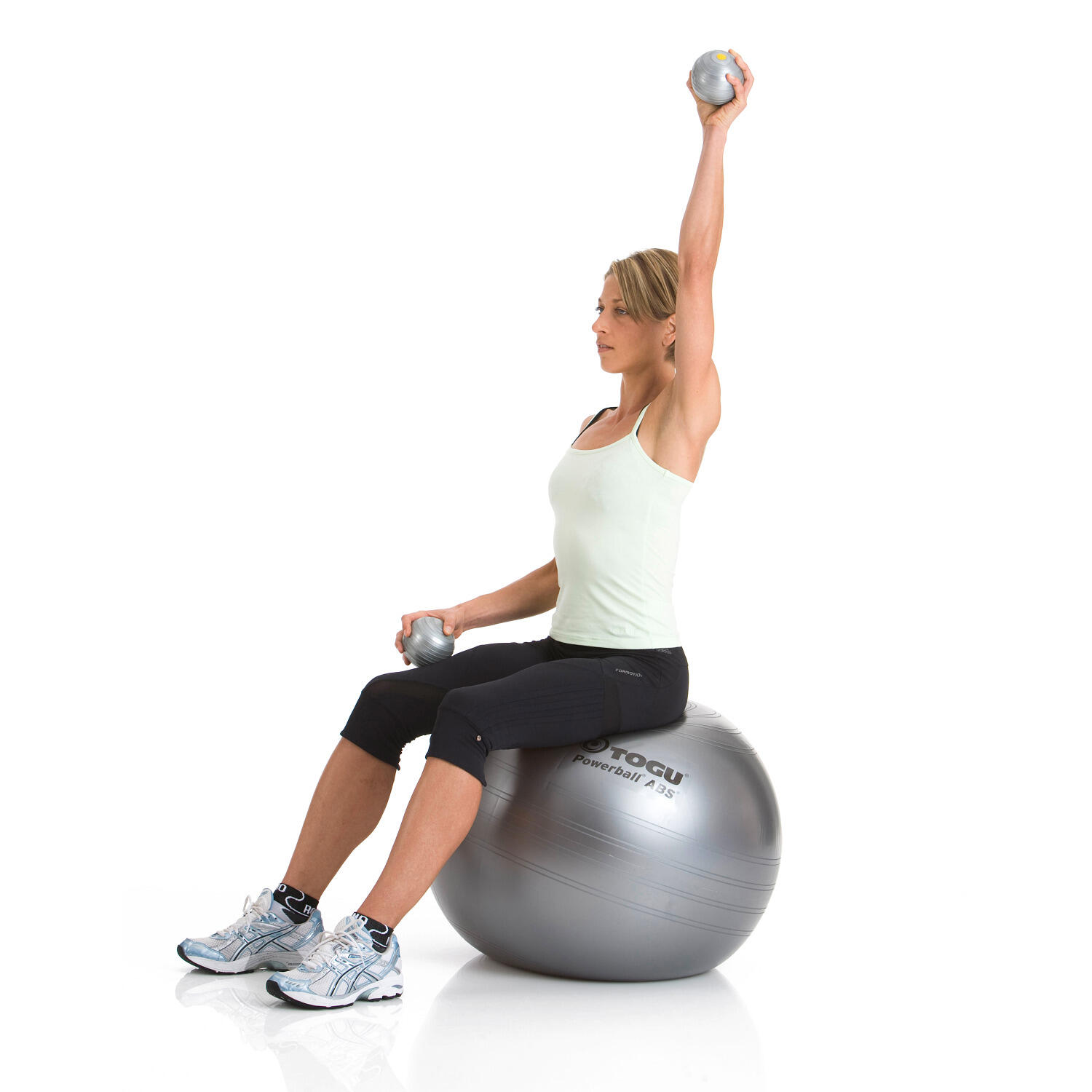 Gewichtsball Stonie 0,5 kg, Silber-Grau Fitness / Krafttraining Unisex Grau 3/3