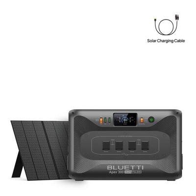 Bluetti apex 300 + 350w zonnepaneel, 2764wh 3840w voor kamperen & reizen