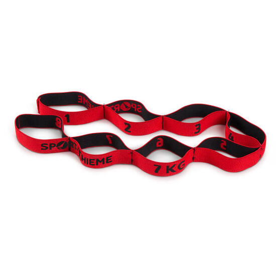 Elastikband 8-Loop 7 kg Fitness / Krafttraining Unisex Rot-Schwarz