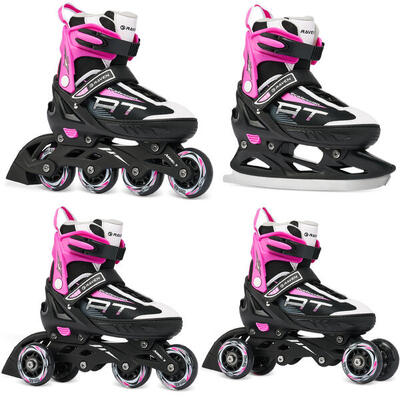 Patines Ajustables 4en1 Profession Blanco/Menta