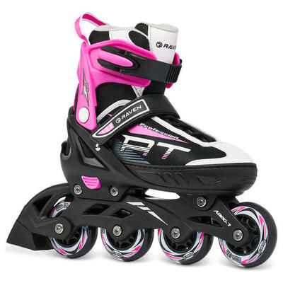 Inline skates verstelbare profession wit/goud