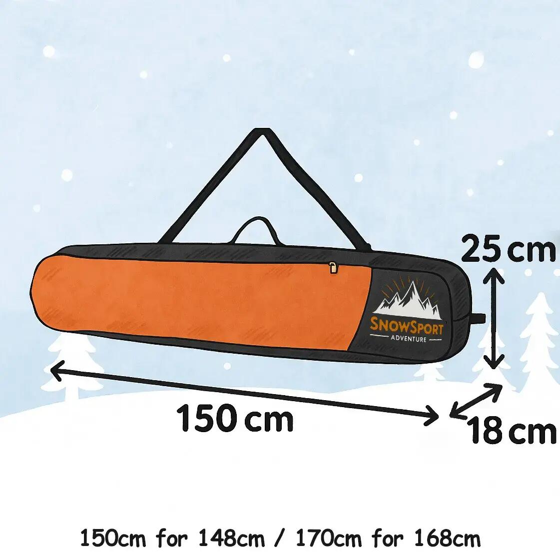 Pokrowiec na deskę snowboard Snowsport Snowboard Bag Orange 3/6