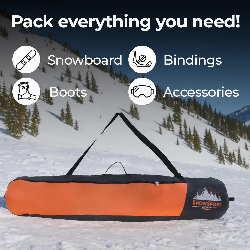 Pokrowiec na deskę snowboard Snowsport Snowboard Bag Orange 4/6