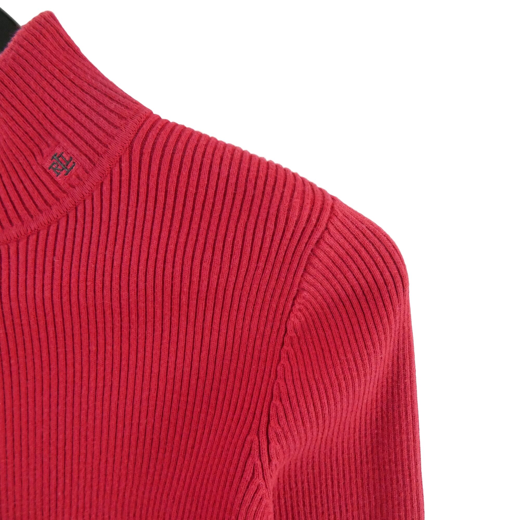 Reconditionné - Pull Femme Rouge - Très Bon État 3/5