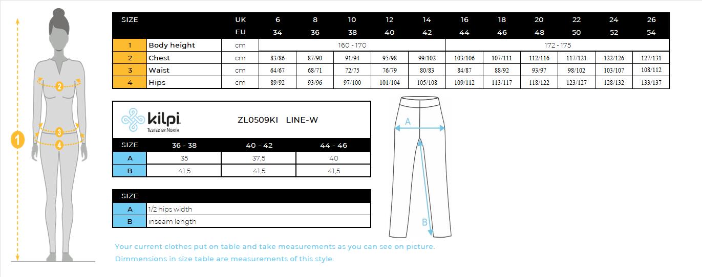 Pantalon thermique 3/4 sans coutures pour femme Kilpi LINE-W 3/3