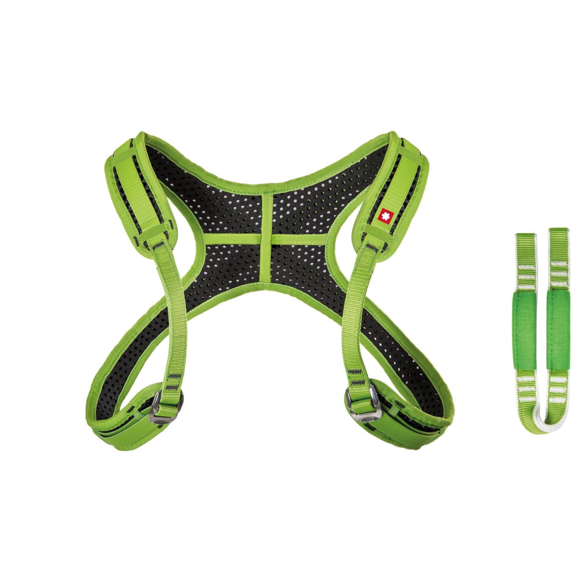 Ocun - Harnais D'Escalade Torse Avec Sangle D'Attache Ocun Webee Chest Lite - Harnais - Noir|vert - Taille Unique - Decathlon