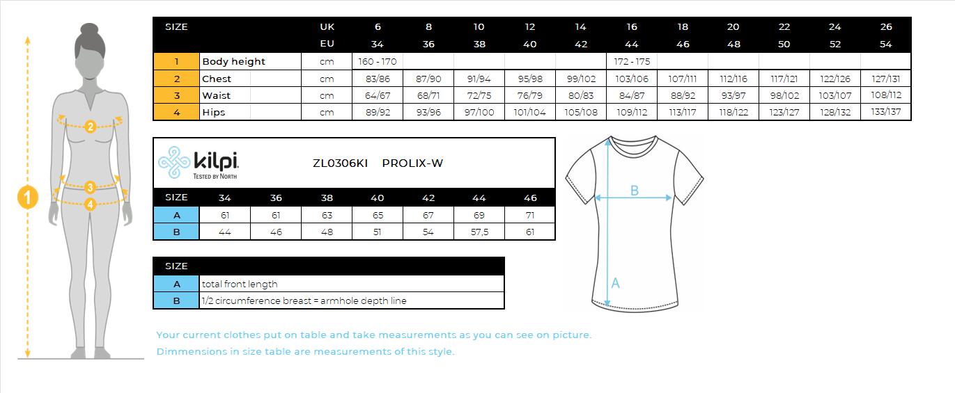 Katoenen T-shirt voor dames Kilpi PROLIX-W 4/4