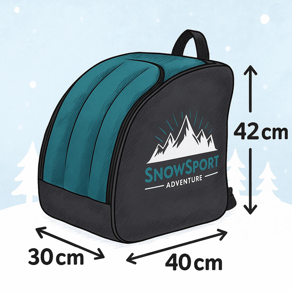 Pokrowiec na buty narciarskie Snowsport BootBag Orange 3/6