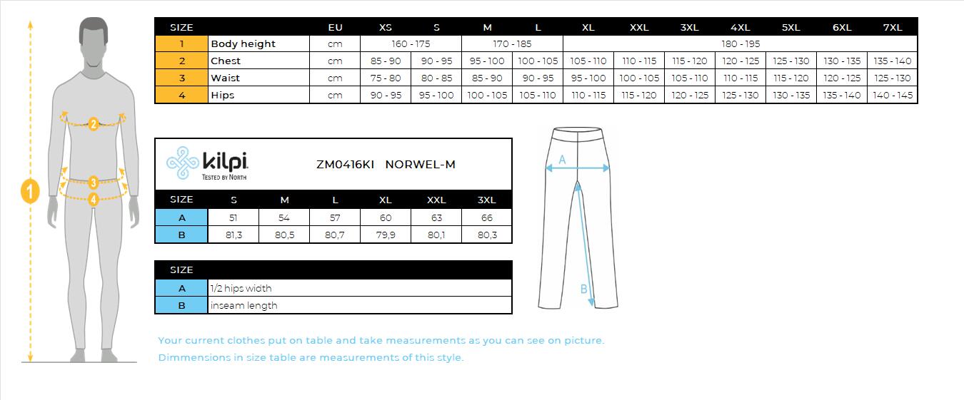 Pantaloni da running da uomo Kilpi NORWEL-M 7/7