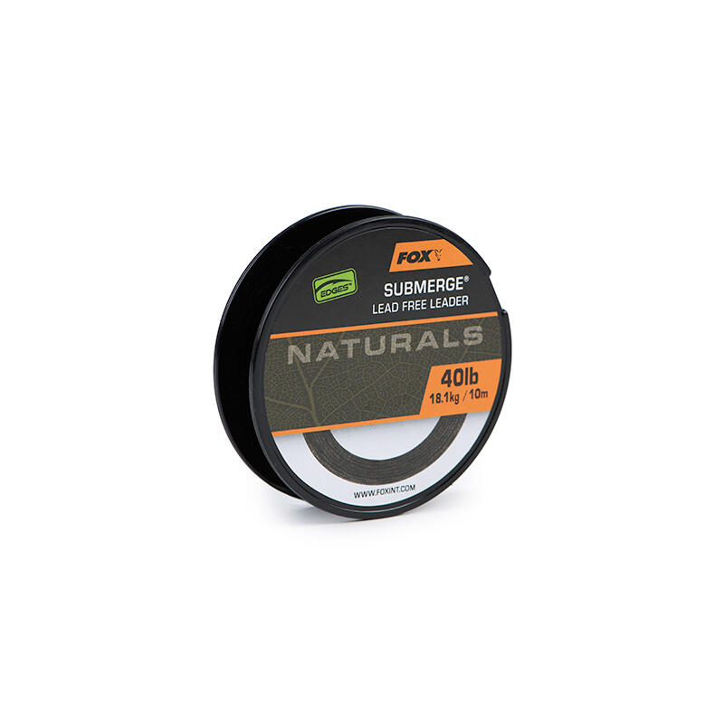 Zöpfe Fox Naturals Submerge Leader 10 m/40lb/18,1 kg 3/4