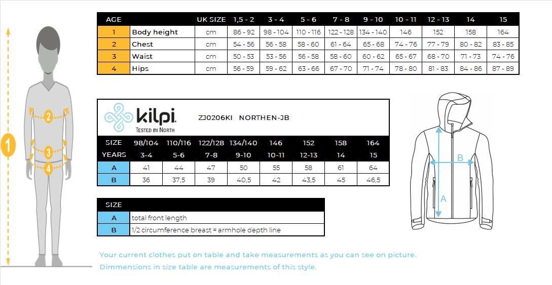 Jungen-Baumwoll-Kapuzenpullover Kilpi NORTHEN-JB 5/5