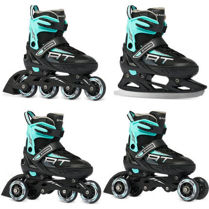 Patines Ajustables 4en1 Profession Blanco/Oro