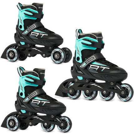 Patines ajustables 3en1 Profession Blanco/Oro