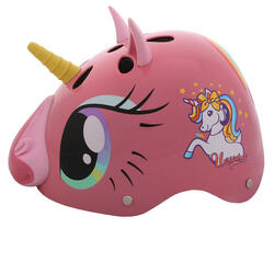 CASQUE DE VÉLO POUR ENFANT 3D LICORNE ROSE