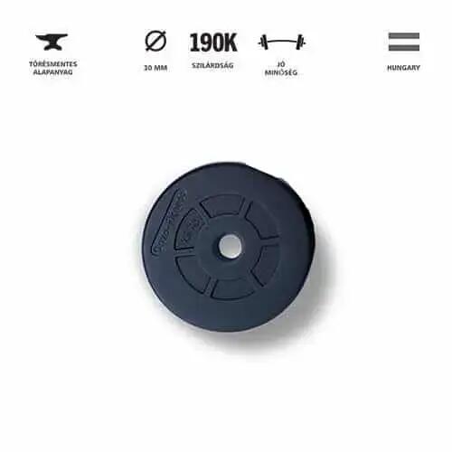 GazoFitness® Kézi Súlyzó 2 x 11,5 Kg.(Össz 23Kg)Menetes súlyzórúddal 3/3