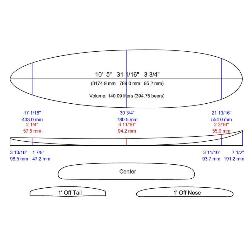 STAND UP PADDLE DUKE 10’5 PERF PAULOWNIA 7/7